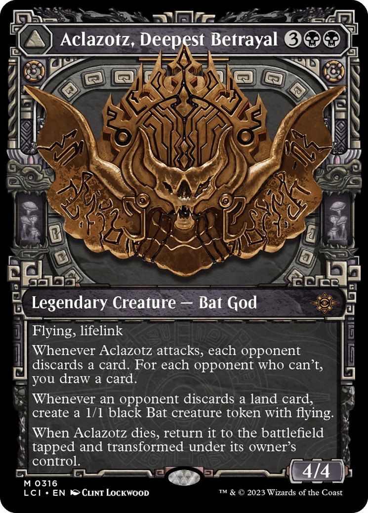 Aclazotz, Deepest Betrayal // Temple of the Dead (Showcase) [The Lost Caverns of Ixalan] Foil