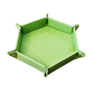 Let's Play Games Hex Dice Tray - 6" Green