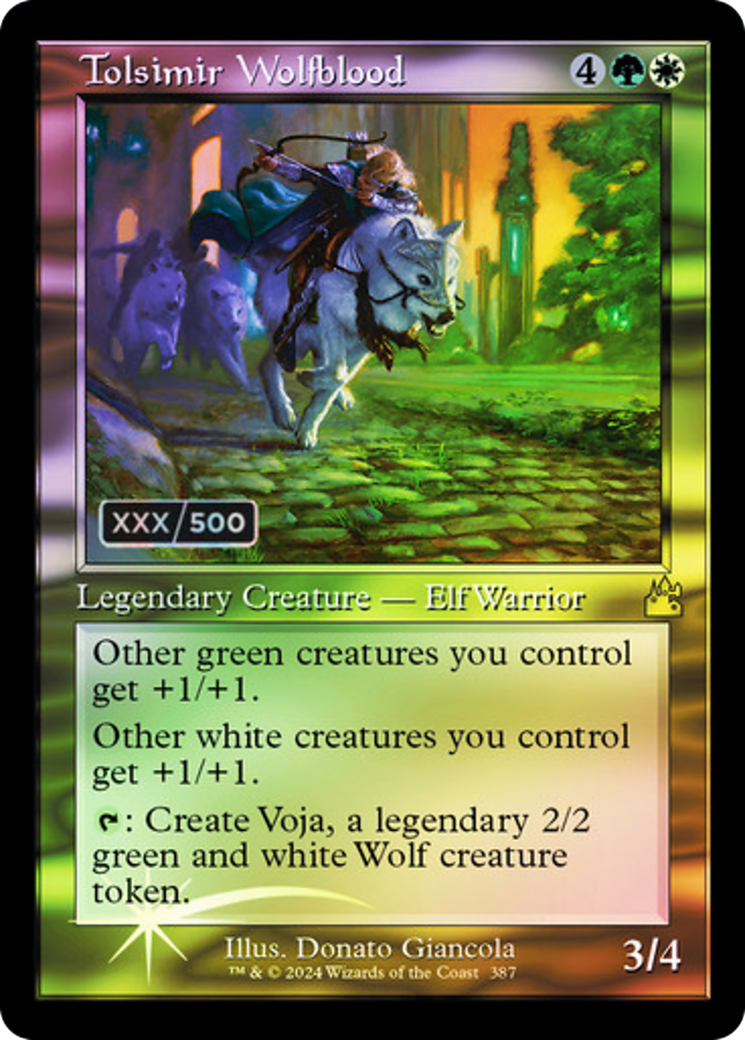 Tolsimir Wolfblood (Retro) (Serialized) [Ravnica Remastered]