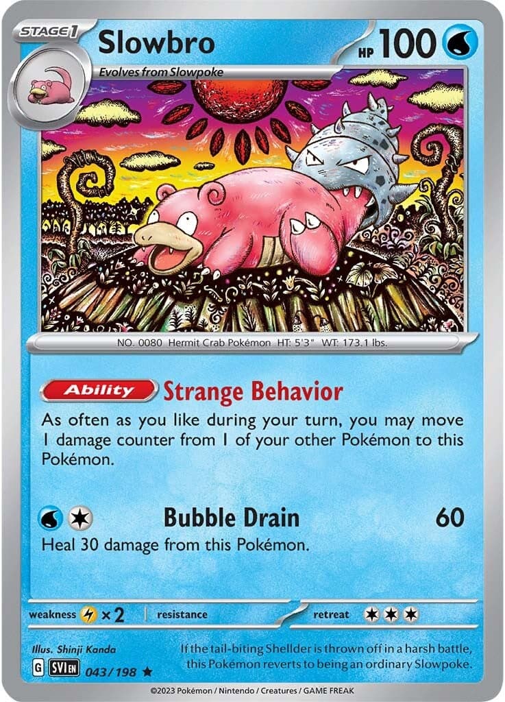 Slowbro 043  - Holofoil SV01 Scarlet & Violet Base Set - Rare