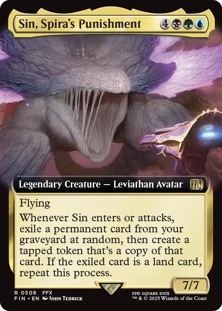 Sin, Spira's Punishment (508) [FINAL FANTASY] : (Extended Art) Foil