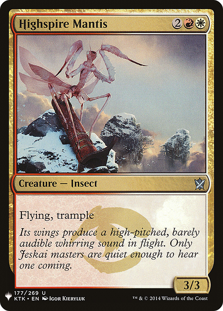 Highspire Mantis |  (KTK-177) [The List]