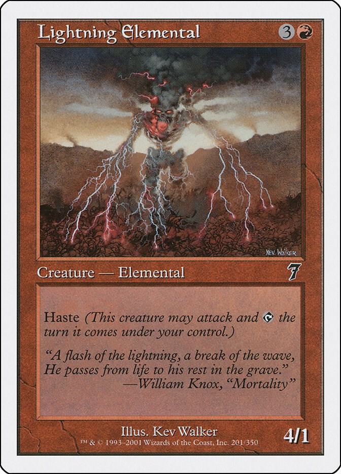 Lightning Elemental 201/350 (7th Edition) 