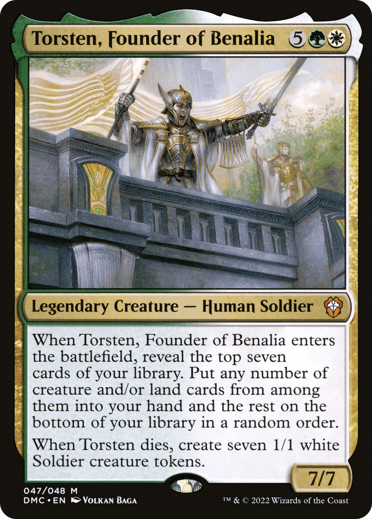 Torsten, Founder of Benalia [Dominaria United Commander] Foil