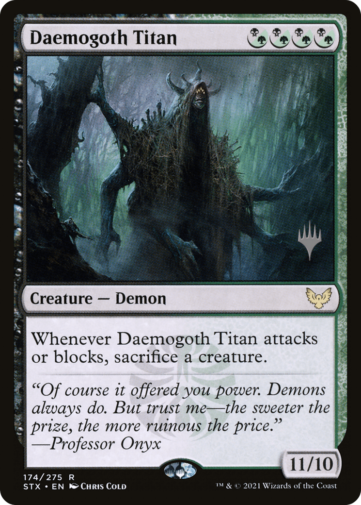 Daemogoth Titan (Promo Pack) [Strixhaven: School of Mages Promos] Foil