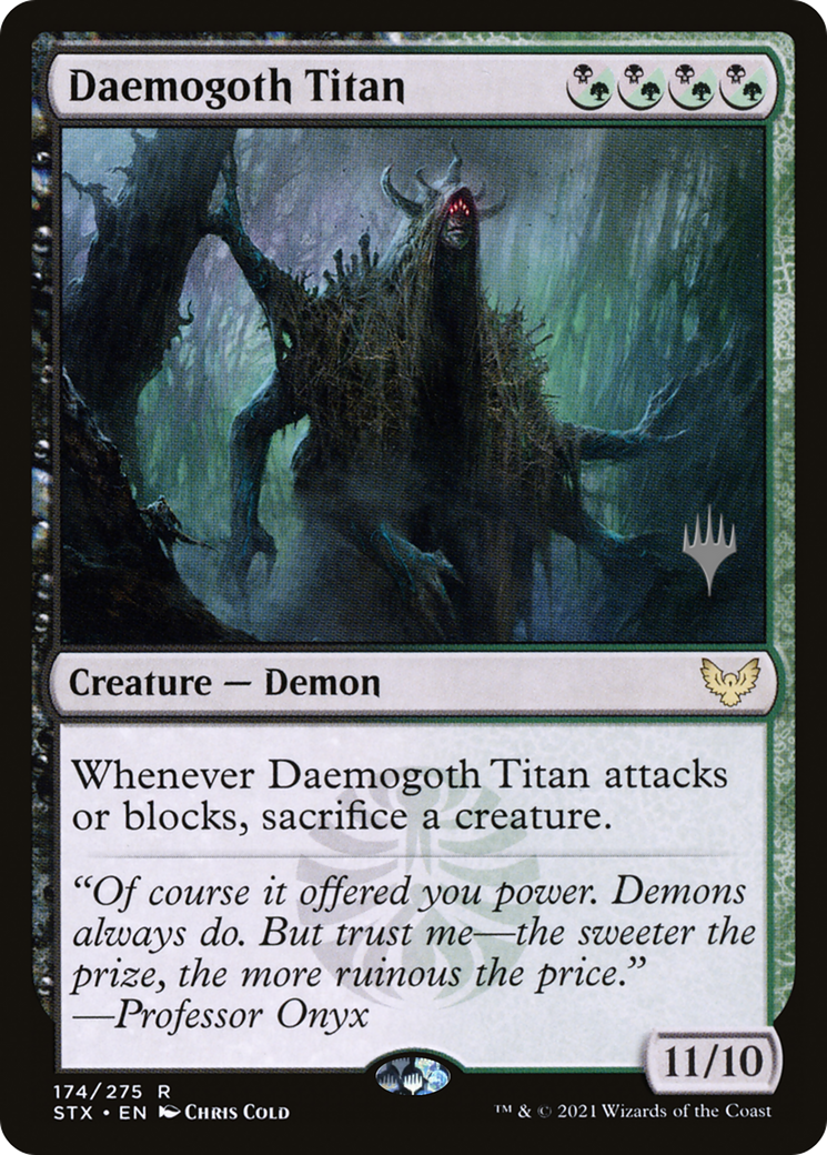 Daemogoth Titan (Promo Pack) [Strixhaven: School of Mages Promos] Foil