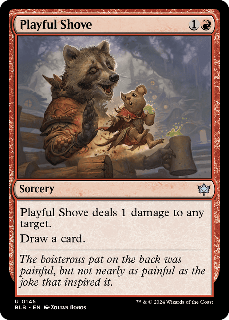 Playful Shove [Bloomburrow] Foil