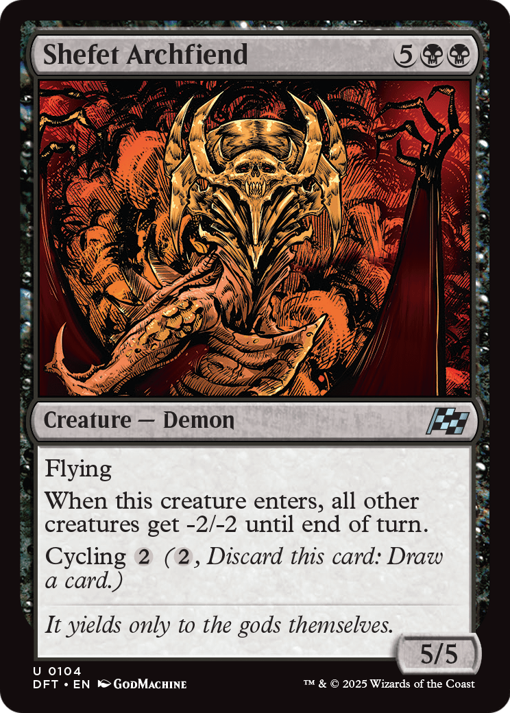 Shefet Archfiend |  Foil (104) [Aetherdrift]