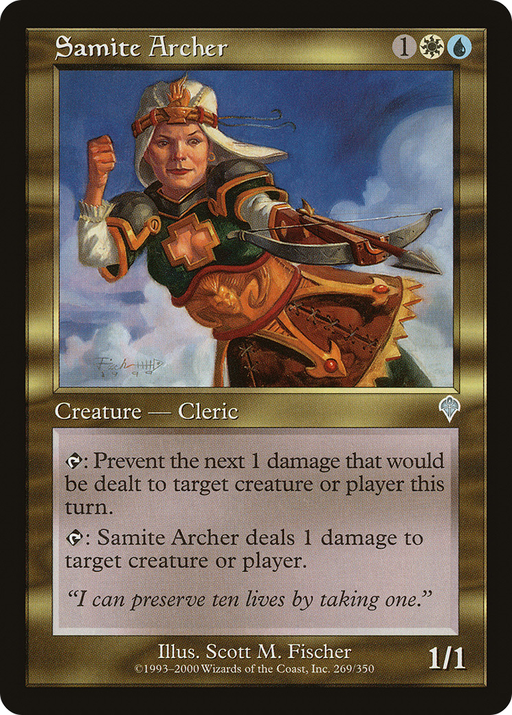 Samite Archer [Invasion] Foil