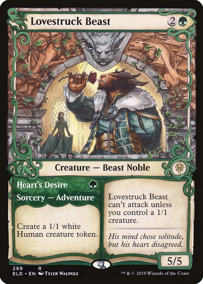 Lovestruck Beast // Heart's Desire 299/269 (Throne of Eldraine)  - Showcase Foil