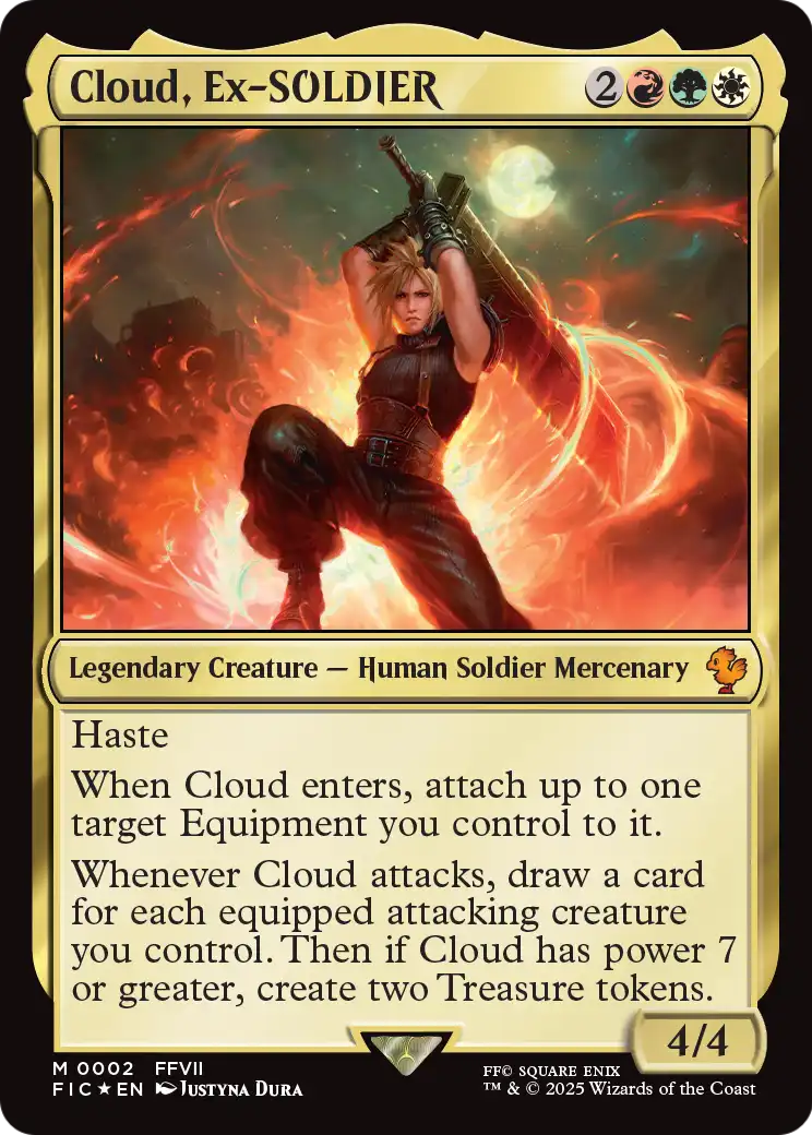 Cloud, Ex-SOLDIER |  Foil (002) [Commander: FINAL FANTASY]