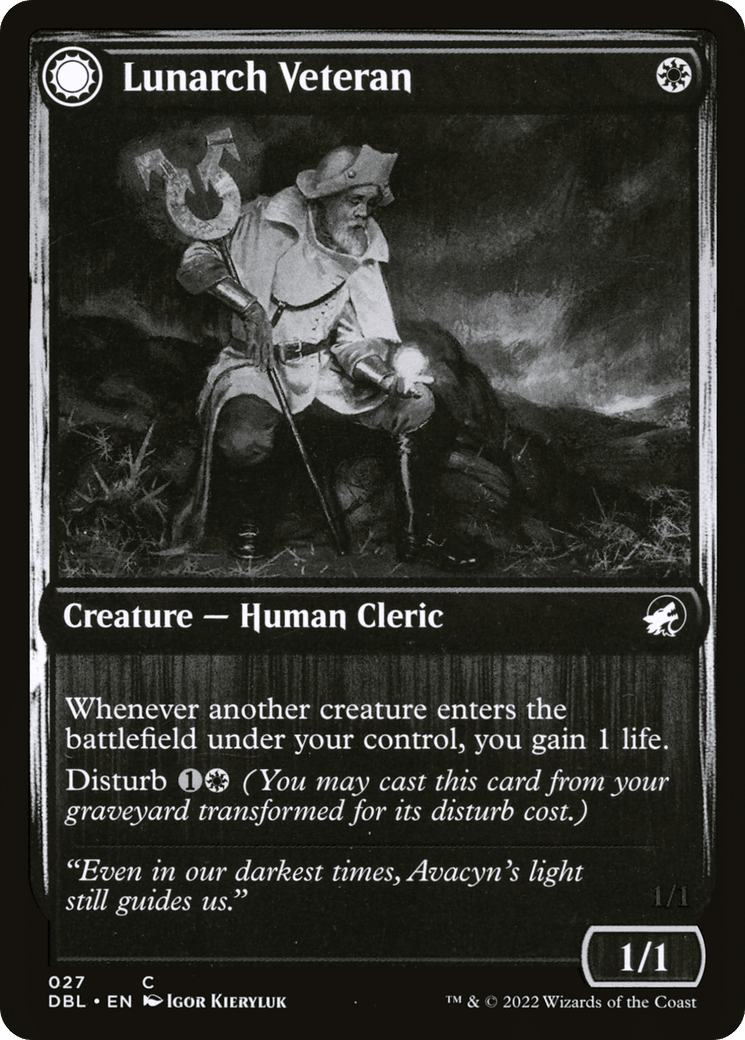 Lunarch Veteran // Luminous Phantom [Innistrad: Double Feature] Foil