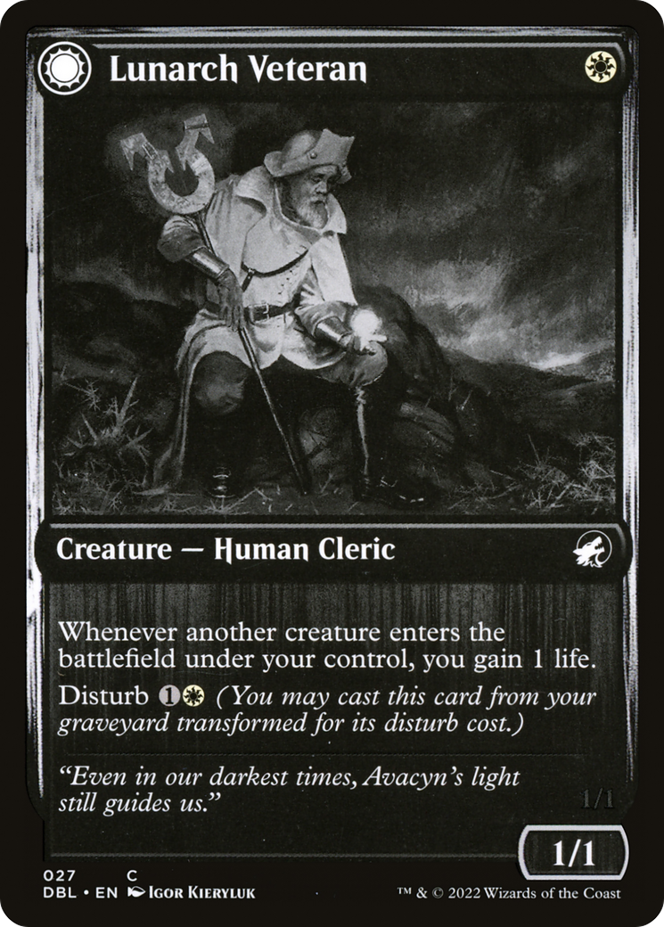 Lunarch Veteran // Luminous Phantom [Innistrad: Double Feature] Foil