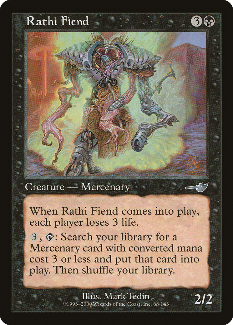 Rathi Fiend [Nemesis] Foil