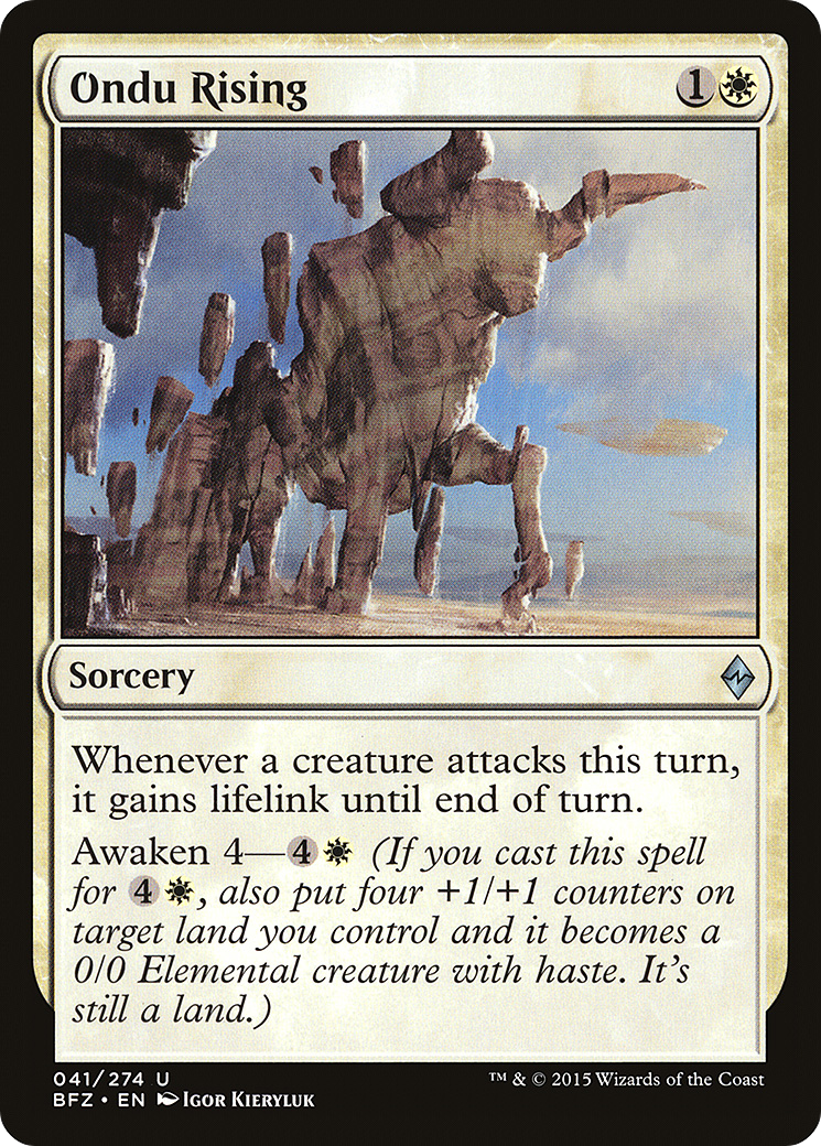 Ondu Rising [Battle for Zendikar] Foil