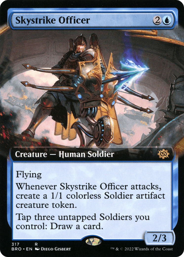 Skystrike Officer (Extended Art) [The Brothers' War] Foil