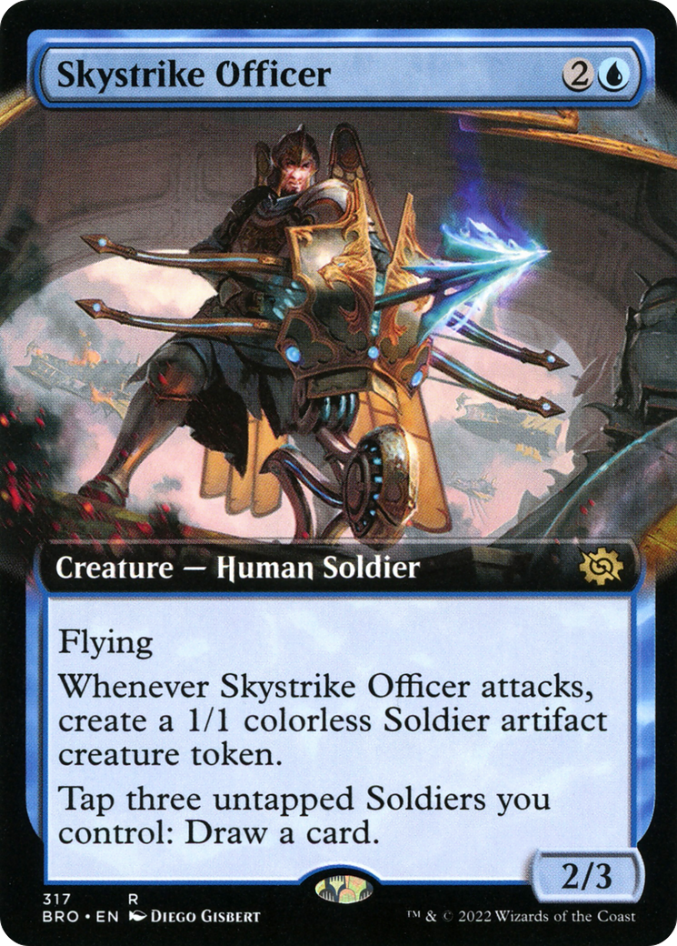 Skystrike Officer (Extended Art) [The Brothers' War] Foil