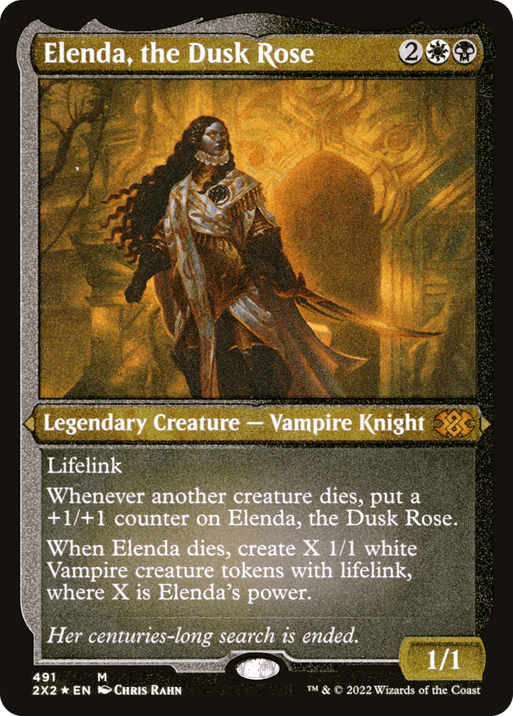 Elenda, the Dusk Rose (Foil Etched) |  Foil (491) [Double Masters 2022]