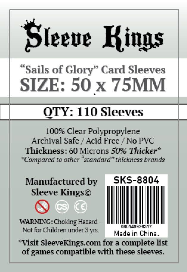 Sleeve Kings | Board Game Sleeves | Sails of Glory (50 x 75mm) - 110ct