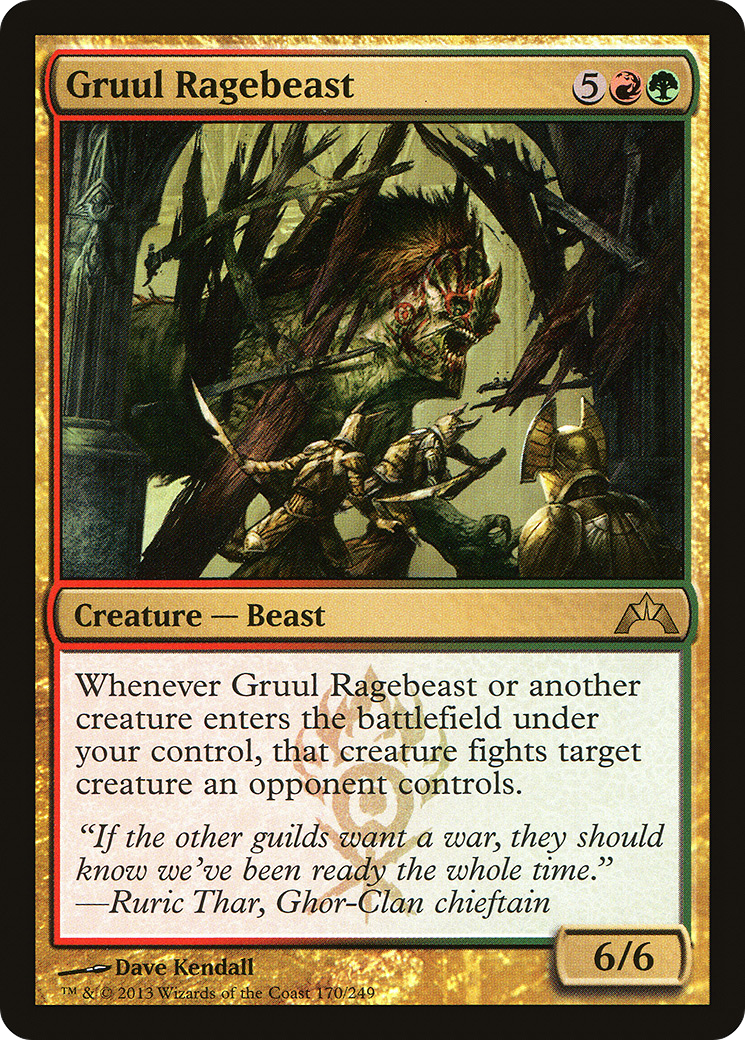 Gruul Ragebeast [Gatecrash] Foil