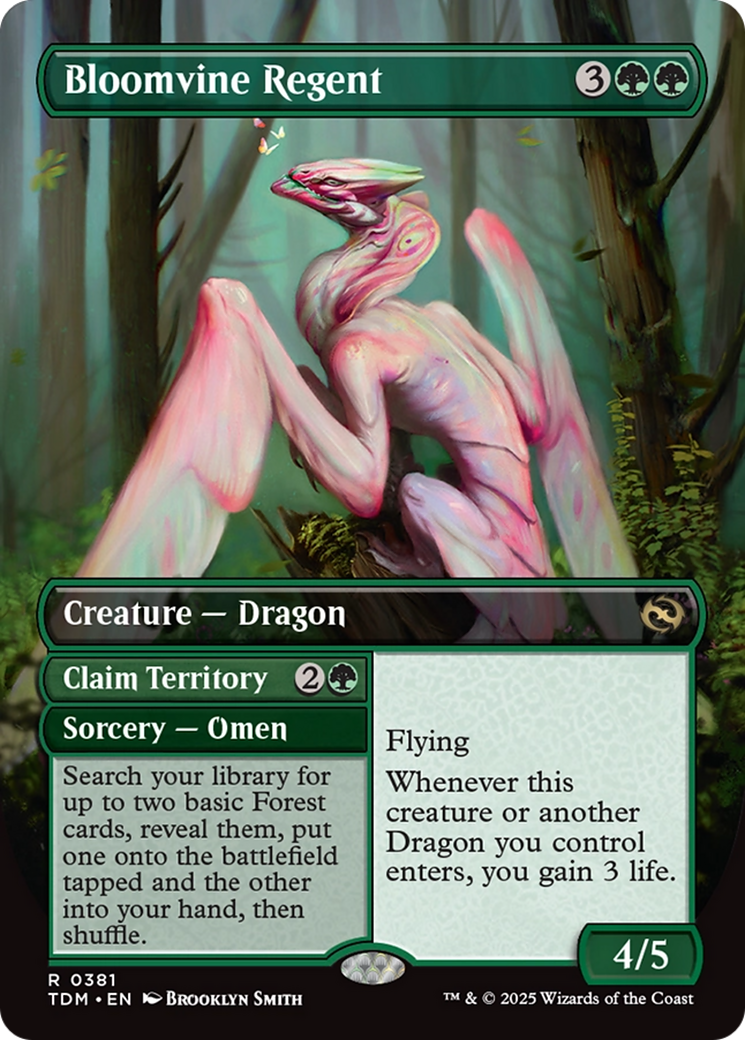 Bloomvine Regent (Borderless) (381) [Tarkir: Dragonstorm]  Foil