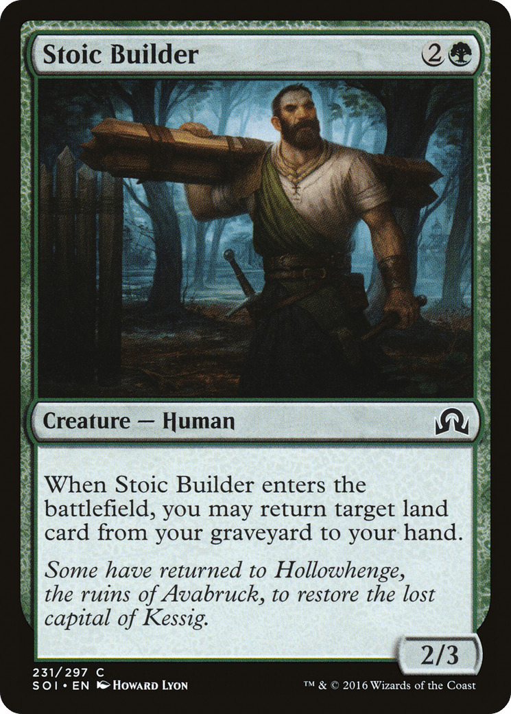 Stoic Builder [Shadows over Innistrad] Foil