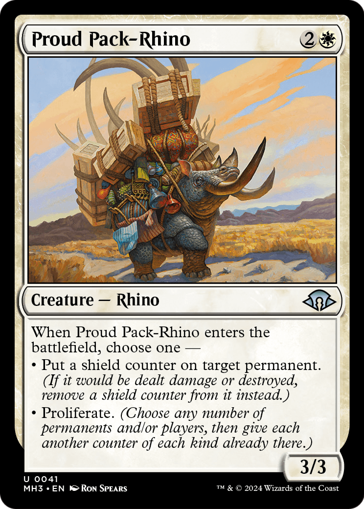 Proud Pack-Rhino [Modern Horizons 3] Foil