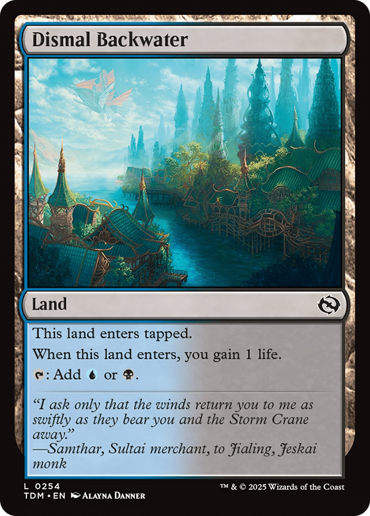 Dismal Backwater (254) [Tarkir: Dragonstorm]  Foil