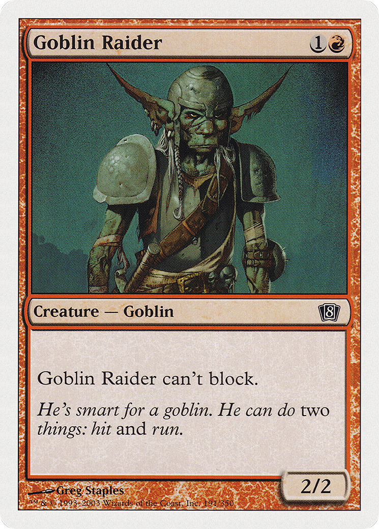 Goblin Raider [Eighth Edition] Foil