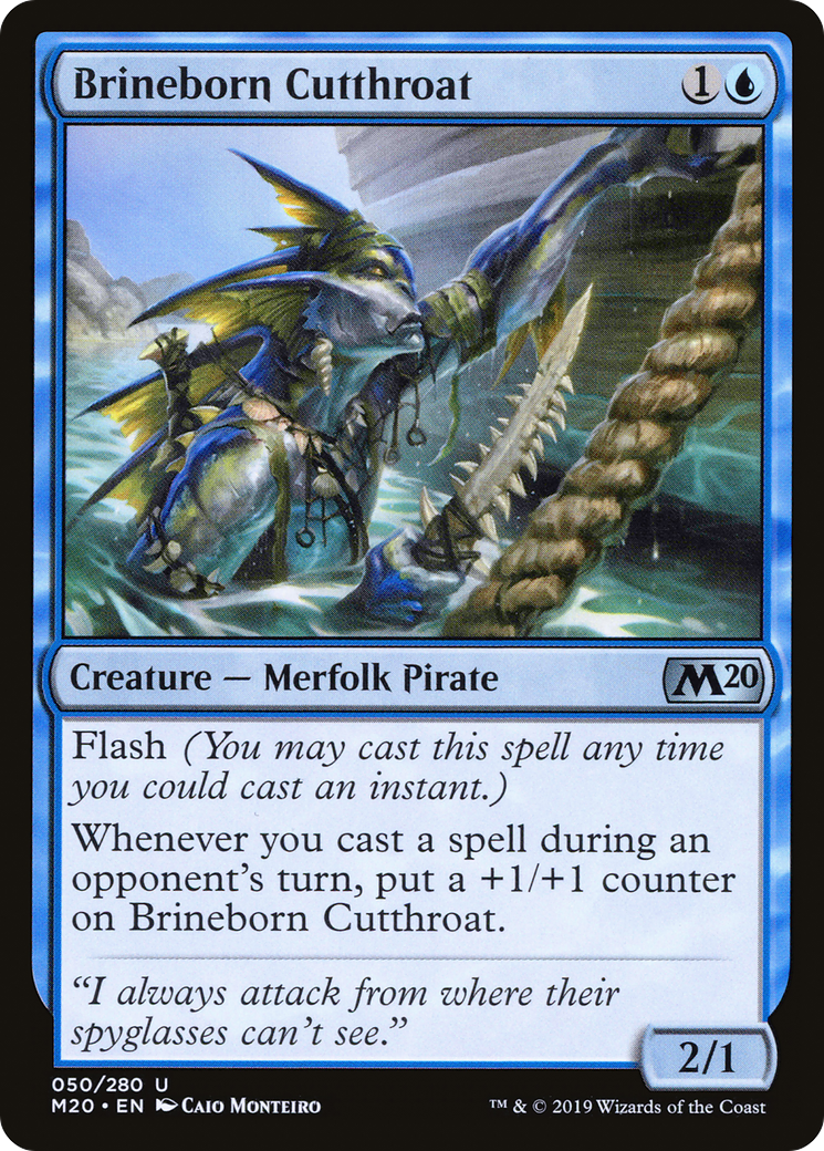 Brineborn Cutthroat [Core Set 2020] Foil