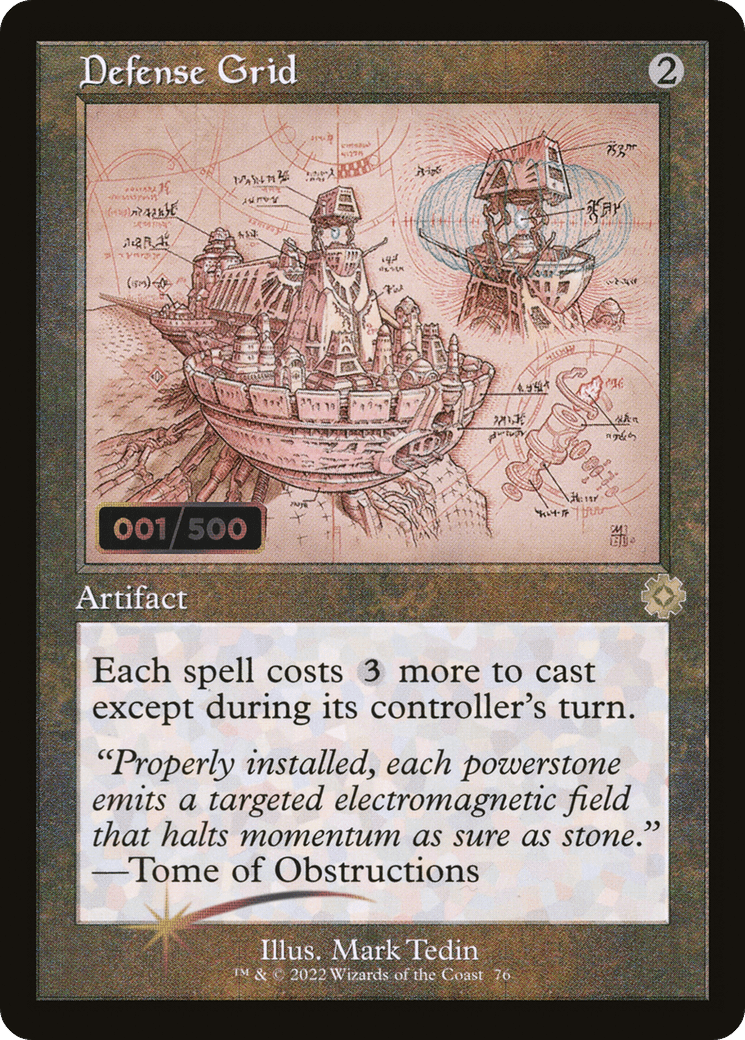 Defense Grid (Retro Schematic) (Serialized) [The Brothers' War Retro Artifacts]