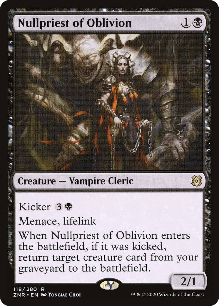 Nullpriest of Oblivion [Zendikar Rising] Foil