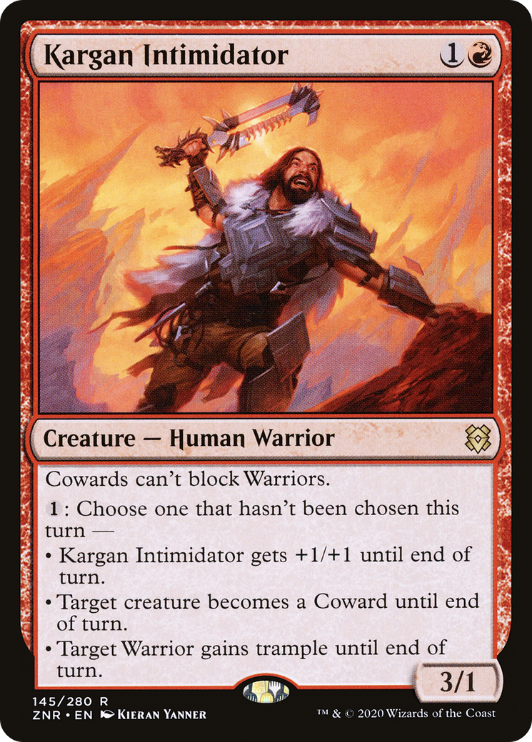 Kargan Intimidator [Zendikar Rising] Foil