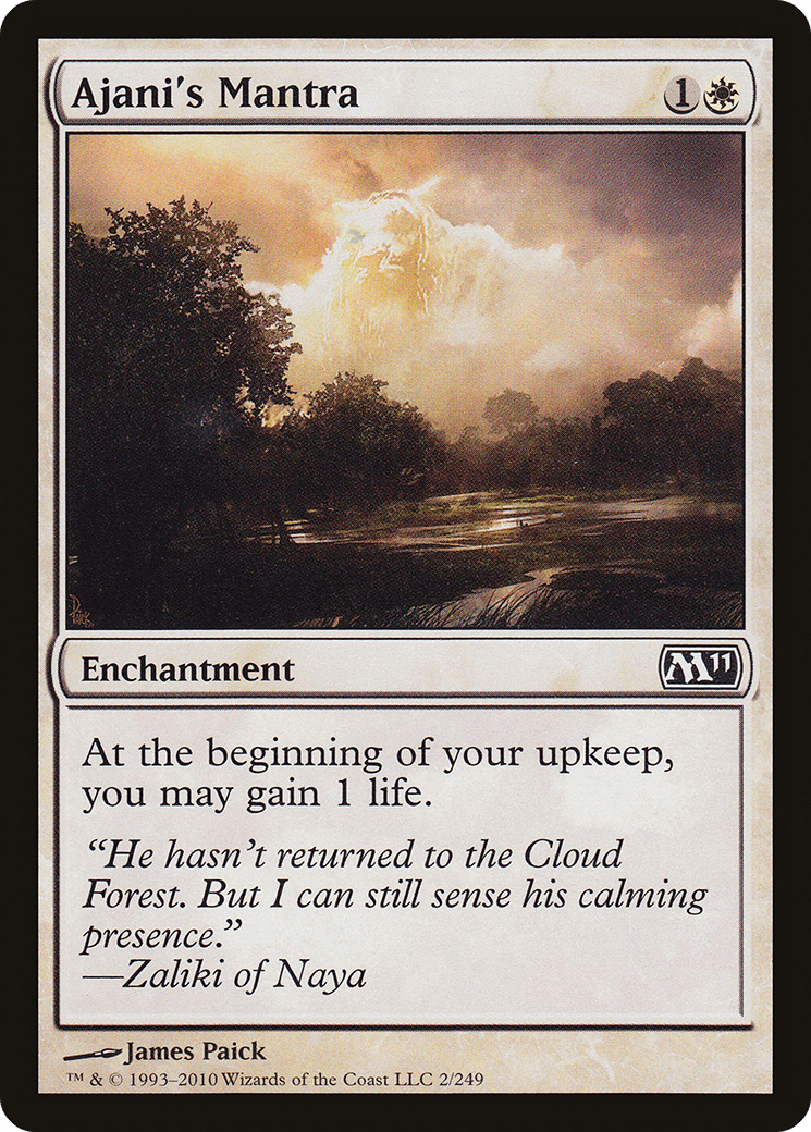 Ajani's Mantra [Magic 2011] Foil