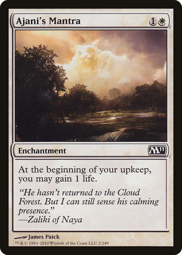 Ajani's Mantra [Magic 2011] Foil
