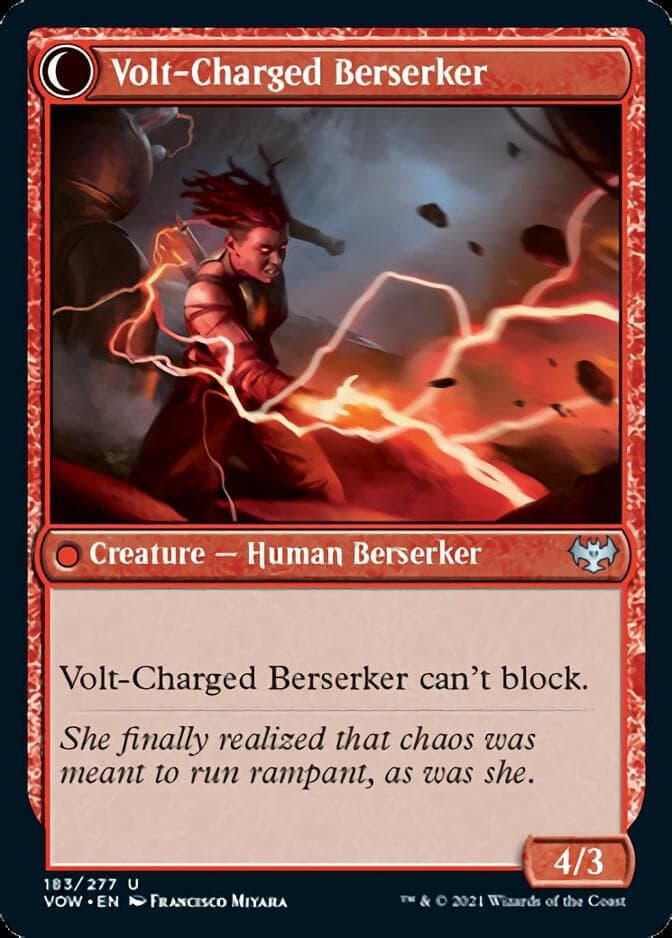 Voltaic Visionary // Volt-Charged Berserker [Innistrad: Crimson Vow] Foil