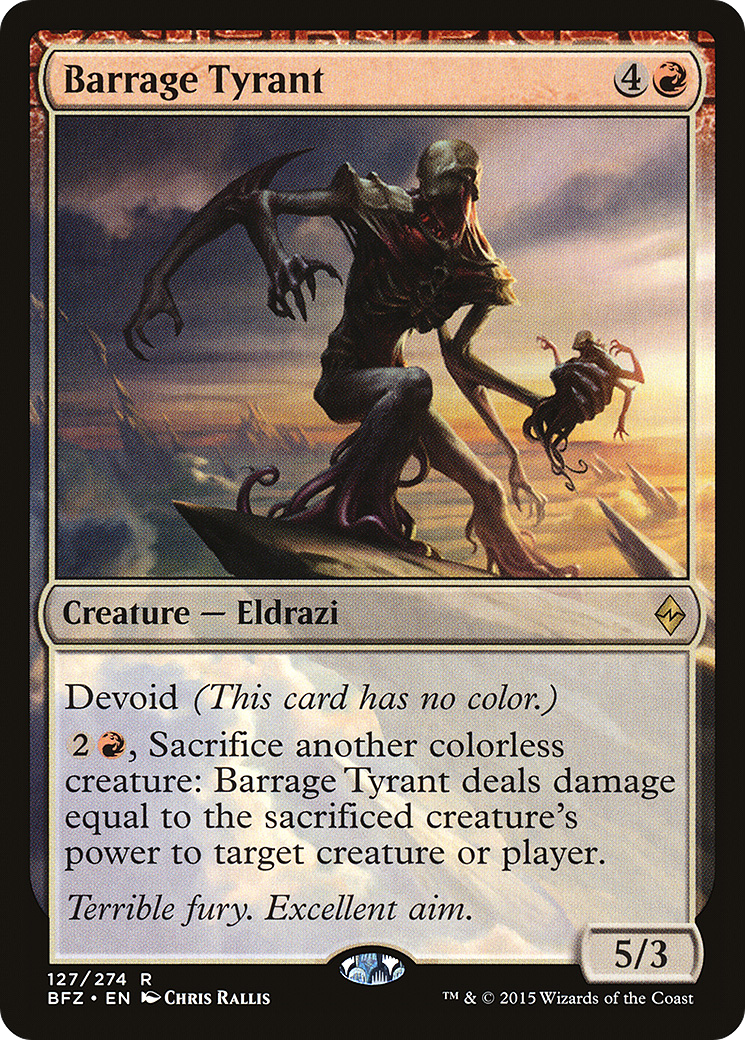 Barrage Tyrant [Battle for Zendikar] Foil