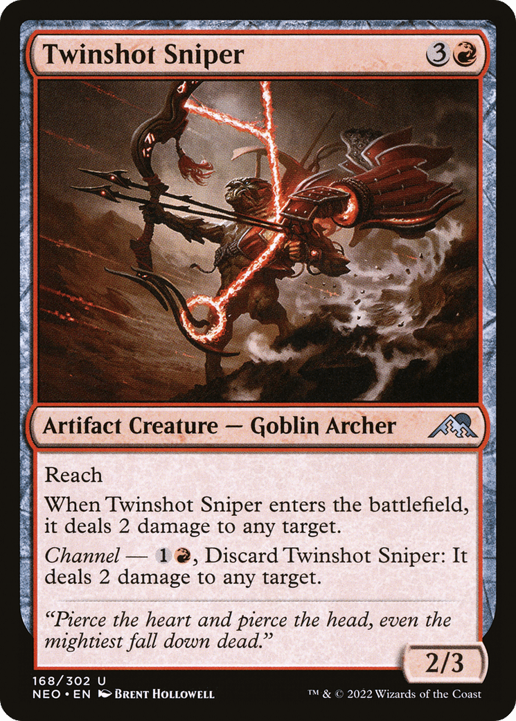 Twinshot Sniper [Kamigawa: Neon Dynasty] Foil