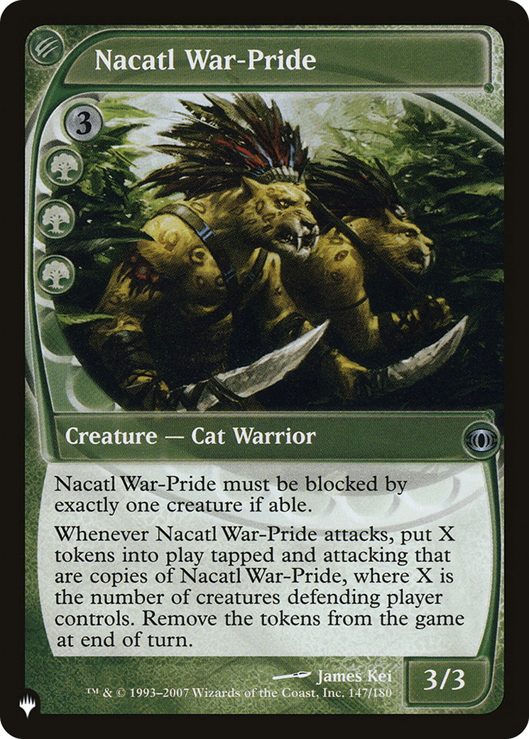 Nacatl War-Pride |  (FUT-147) [The List]