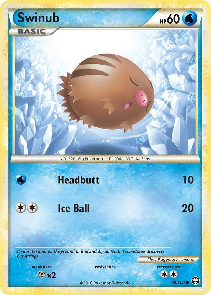 Swinub 79/102 (Triumphant)  - Reverse Holofoil