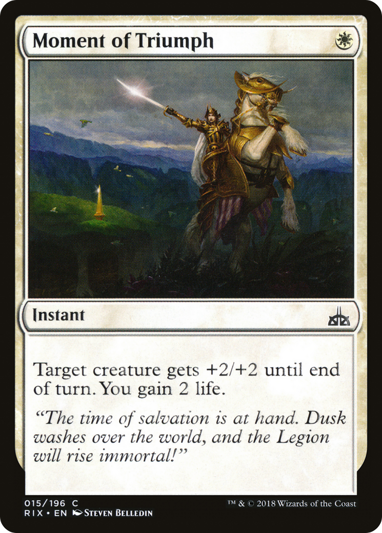 Moment of Triumph [Rivals of Ixalan] Foil