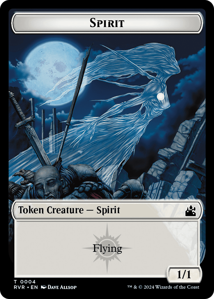 Spirit (TRVR-004) - Ravnica Remastered Tokens Foil