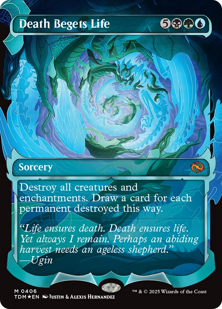 Death Begets Life (Showcase) (406) [Tarkir: Dragonstorm]  Foil