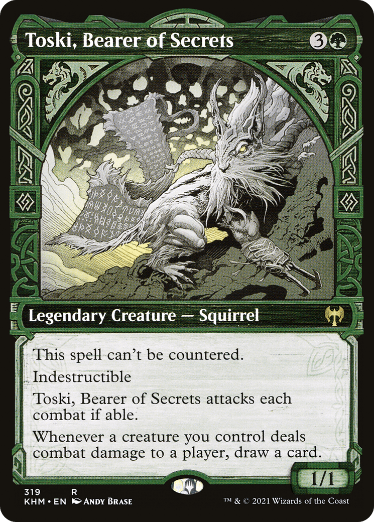 Toski, Bearer of Secrets (Showcase) [Kaldheim] Foil