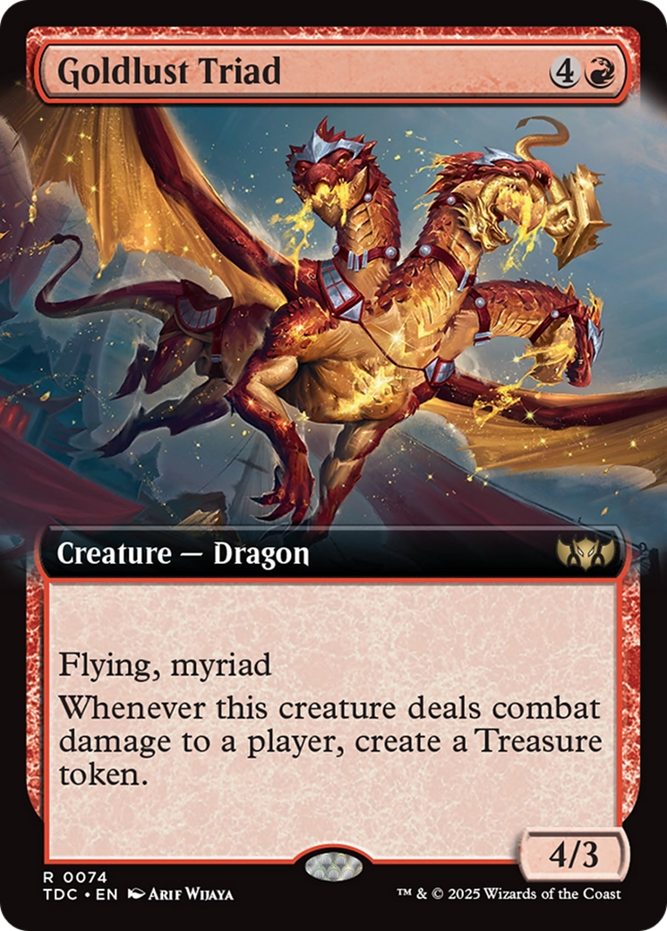 Goldlust Triad (Extended Art) (074) [Commander: Tarkir: Dragonstorm]
