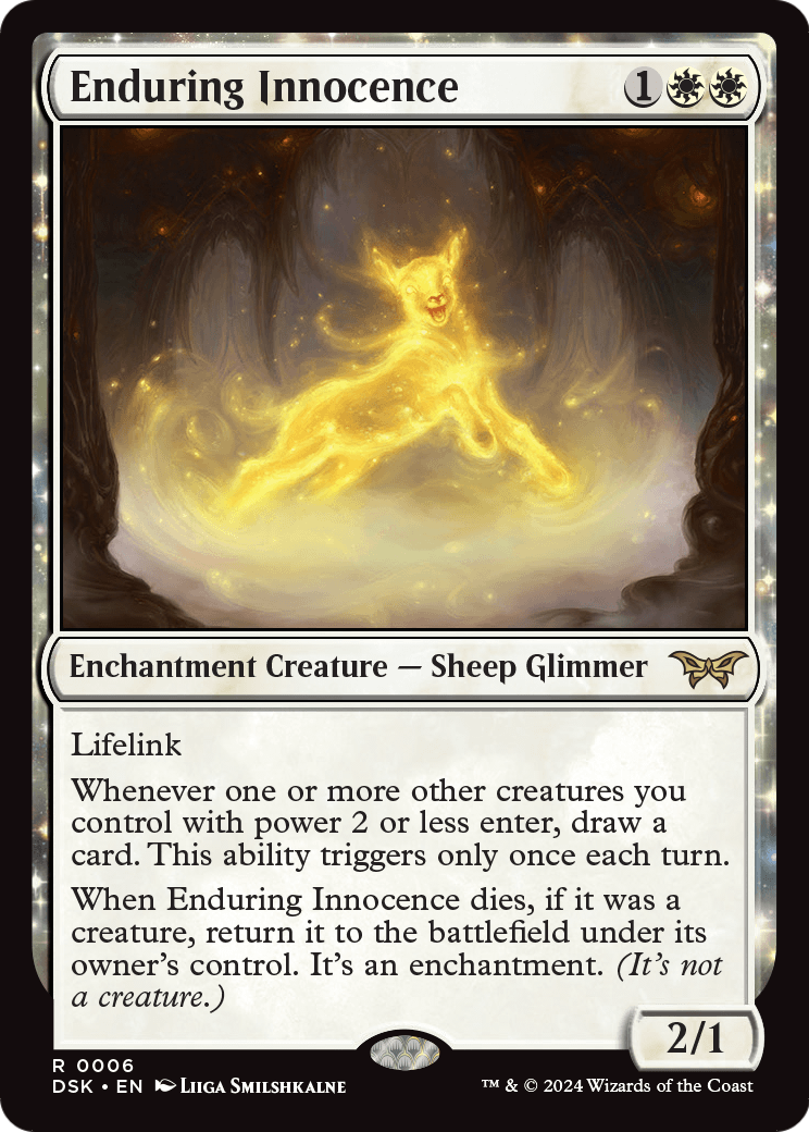 Enduring Innocence [Duskmourn: House of Horror] Foil