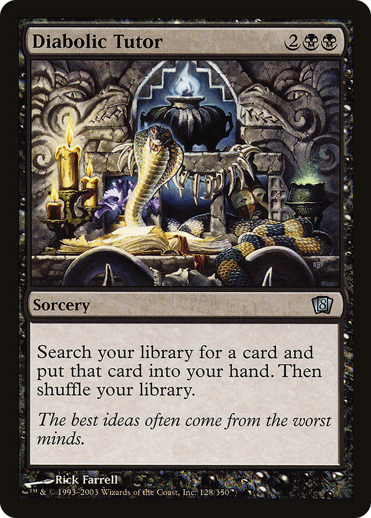 Diabolic Tutor [Eighth Edition] Foil