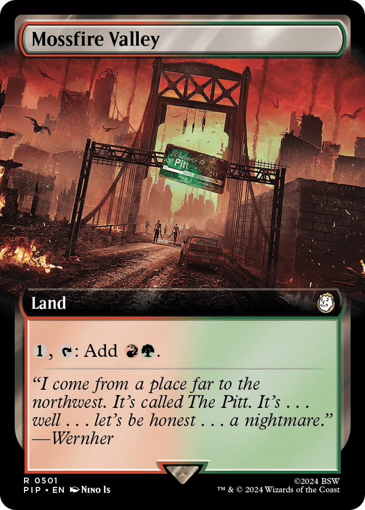 Mossfire Valley (Extended Art) [Fallout] Foil