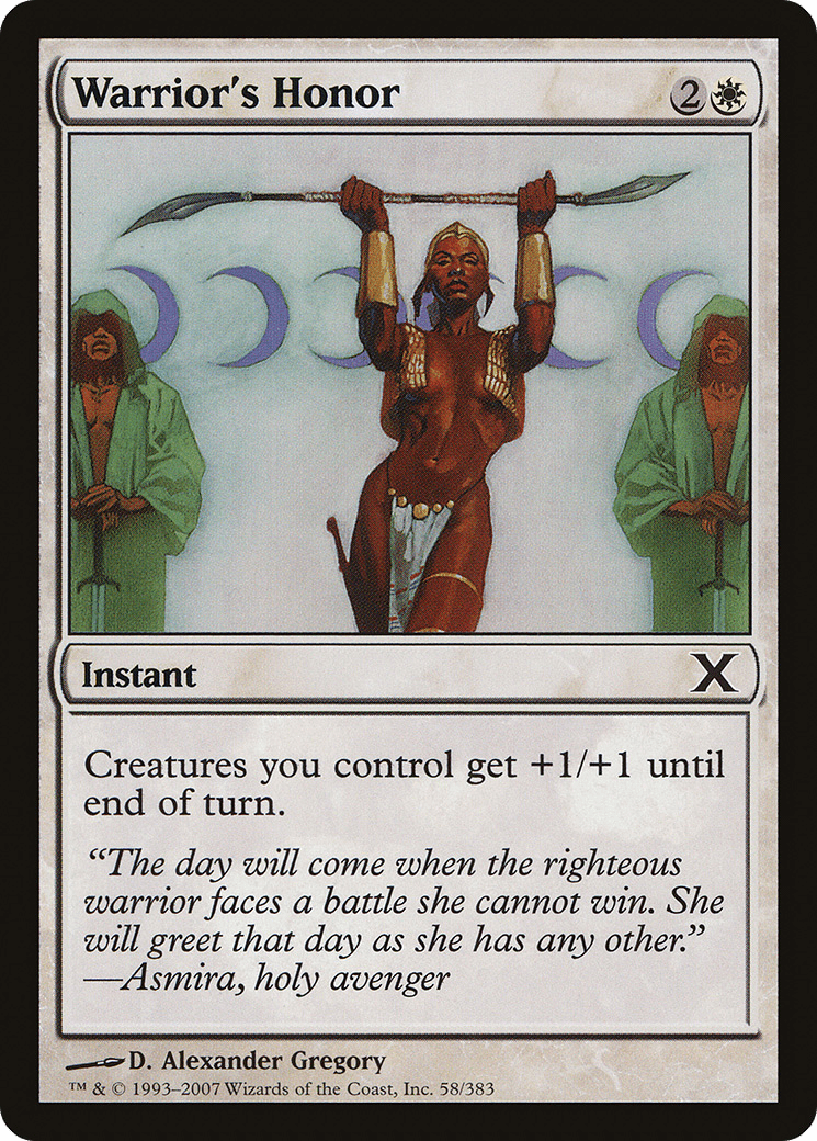 Warrior's Honor [Tenth Edition] Foil