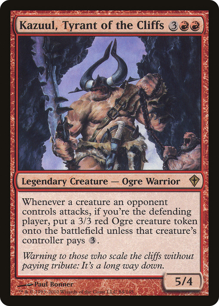 Kazuul, Tyrant of the Cliffs [Worldwake] Foil